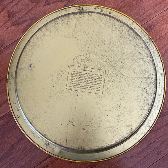 Vintage Spic and Span Promotional Serving Tray Platter, Charger Venetian Pattern - Picture 2 of 5